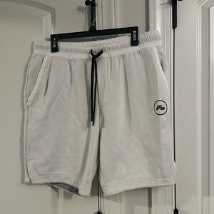 White Nike Sweat Shorts